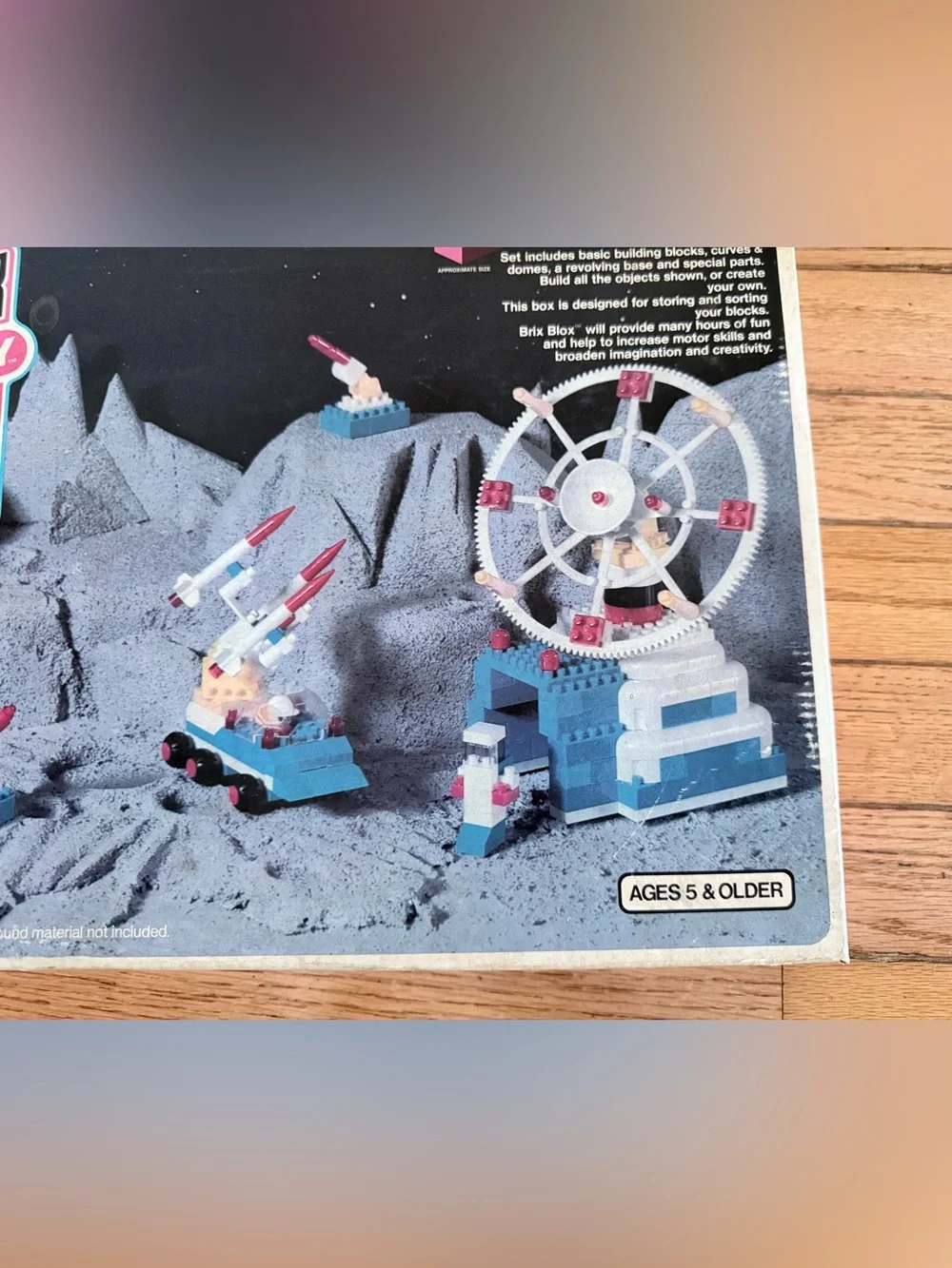 Vintage Sears Brix Blox Space Base Building Set 49-16011 Over 520 Pcs, Huge